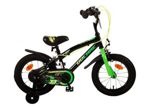 8715347213830 - Volare Super GT Kinderfahrrad - Jungen - 14 Zoll - Grün - Zwei Handbremsen