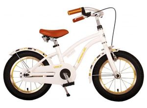 8715347214882 - Volare Miracle Cruiser Kinderfahrrad - Mädchen - 14 Zoll - Weiß - Prime Collection