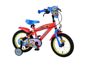 8715347215100 - 14-Zoll-Kinderfahrrad Blau mit zwei Handbremsen - Sicherheit Komfort und Spaß für jedes Kind!