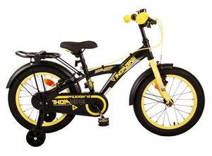 8715347215476 - Volare Thombike Kinderfahrrad - Jungen - 16 Zoll - Schwarz Gelb - Zweihandbremsen