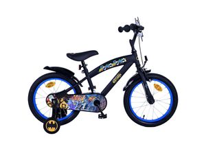 8715347215728 - Kinderfahrrad Batman Fahrrad für Jungen 16 Zoll Kinderrad in Schwarz