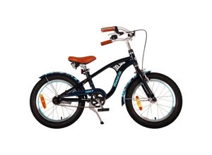 8715347216862 - Volare Miracle Cruiser Kinderfahrrad - Jungen - 16 Zoll - Matte Blau - Prime Collection