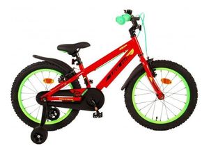 8715347217241 - Volare Rocky Kinderfahrrad - Jungen - 18 Zoll - Rot - Zweihandbremsen