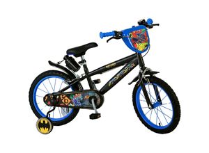 8715347217395 - Kinderfahrrad Batman Fahrrad für Jungen 16 Zoll Kinderrad in Schwarz