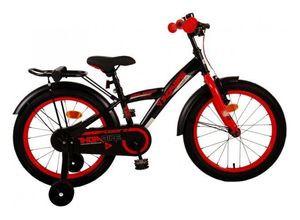 8715347217920 - Kinderfahrrad Thombike für Jungen 18 Zoll Kinderrad in Schwarz Rot