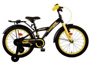 8715347217968 - Kinderfahrrad Thombike für Jungen 18 Zoll Kinderrad in Schwarz Gelb