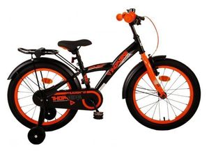 8715347217982 - Kinderfahrrad Thombike für Jungen 18 Zoll Kinderrad in Schwarz Orange