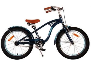 8715347218866 - Volare Miracle Cruiser Kinderfahrrad - Jungen - 18 Zoll - Blau Matt - Prime Collection blau