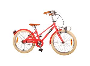 8715347220722 - Volare Melody Kinderfahrrad - Mädchen - 20 Zoll - Koralrot - zwei Handbremsen - Prime Collection