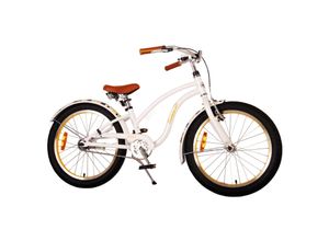 8715347220883 - Volare Miracle Cruiser Kinderfahrrad - Mädchen - 20 Zoll - Weiß - Prime Collection