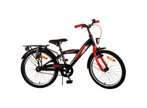 8715347221026 - Kinderfahrrad Thombike für Jungen 20 Zoll Kinderrad in Schwarz Rot