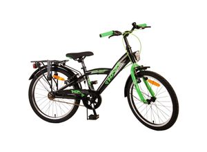 8715347221057 - Volare Thombike Kinderfahrrad - Jungen - 20 Zoll - Schwarz Grün - Zweihandbremsen