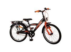 8715347221095 - Volare Thombike Kinderfahrrad - Jungen - 20 Zoll - Schwarz Orange - Zweihandbremsen