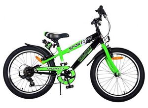 8715347221163 - Kinderfahrrad Sportivo für Jungen 20 Zoll Kinderrad in Grün 7 Gänge