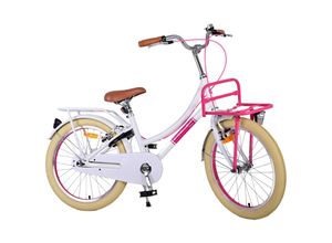 8715347221378 - Volare Excellent Kinderfahrrad - Mädchen - 20 Zoll - Weiß - Zwei Handbremsen