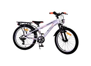 8715347221453 - Kinderfahrrad Cross für Jungen 20 Zoll Kinderrad in Silber 6 Gänge