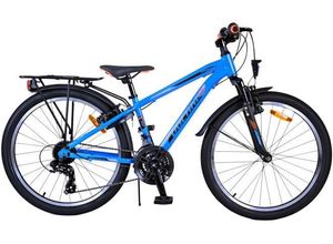 8715347225413 - Cross Kinderfahrrad - Jungen - 24 Zoll - Blau - 18-Gang - Zweihandbremsen