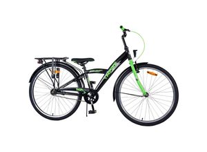 8715347226144 - Kinderfahrrad Thombike für Jungen 26 Zoll Kinderrad in Schwarz Grün