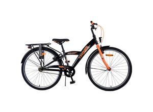 8715347226199 - Volare Thombike Kinderfahrrad - Jungen - 26 Zoll - Schwarz Orange - Zweihandbremsen