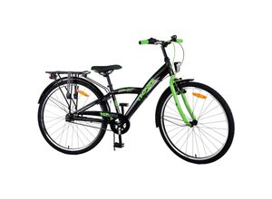 8715347226229 - Volare Thombike Kinderfahrrad - Jungen - 26 Zoll - Schwarz Grün - 3 Gänge