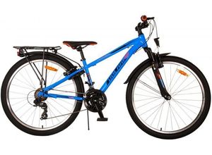 8715347226311 - Volare Cross Kinderfahrrad - Jungen - 26 Zoll - Blau - 18 Gänge - Zweihandbremsen