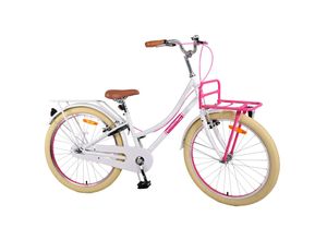 8715347241376 - Volare Excellent Kinderfahrrad - Mädchen - 24 Zoll - Weiß - Zweihandbremsen