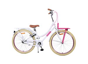 8715347261374 - Volare Excellent Kinderfahrrad - Mädchen - 26 Zoll - Weiß - Zweihandbremsen