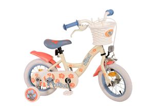 8715347312502 - Kinderfahrrad Disney Stitch Mädchen 12 Zoll Kinderrad Cremefarbend