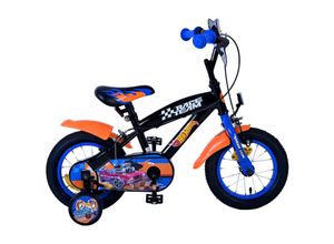 8715347312571 - Kinderfahrrad Hot Wheels für Jungen Fahrrad 12 Zoll Kinderrad Schwarz