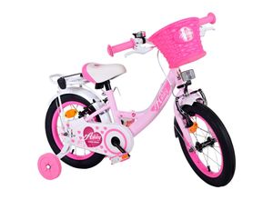 8715347314339 - Volare Ashley Kinderfahrrad - Mädchen - 14 Zoll - Rosa - Zweihandbremsen