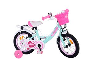 8715347314377 - Volare Ashley Kinderfahrrad - Mädchen - 14 Zoll - Grün - Zweihandbremsen