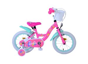 8715347314551 - Kinderfahrrad Barbie Fahrrad in Rosa für Mädchen 14 Zoll Kinderrad