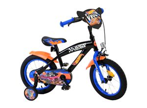 8715347314568 - Kinderfahrrad Hot Wheels für Jungen Schwarz Fahrrad 14 Zoll Kinderrad