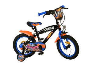 8715347314575 - Kinderfahrrad Hot Wheels für Jungen Fahrrad 14 Zoll Kinderrad Schwarz