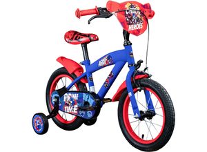 8715347314582 - Volare Sonic Kinderfahrrad 14 Zoll Jungen Mädchen 100 - 115 cm Fahrrad ab ca 35 Jahre mit Stützräder und Rücktrittbremse