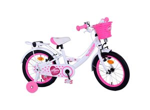 8715347316319 - Volare Ashley Kinderfahrrad - Mädchen - 16 Zoll - Weiß - Zweihandbremsen