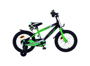 8715347316784 - Kinderfahrrad Sportivo für Jungen 16 Zoll Kinderrad Neon Grün Schwarz