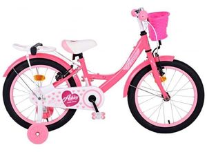 8715347318351 - Ashley Kinderfahrrad - Mädchen - 18 Zoll - Pink Rot - Zweihandbremsen