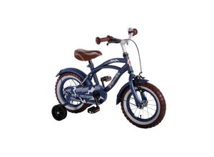 8715347512018 - Volare Blue Cruiser Kinderfahrrad - Jungen - 12 Zoll - Blau - 95% zusammengebaut