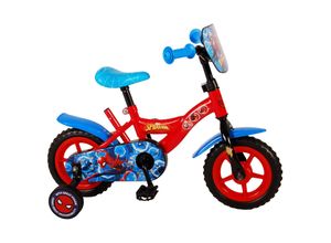 8715347911033 - Kinderfahrrad Spider-Man für Jungen 10 Zoll Kinderrad in Blau Rot