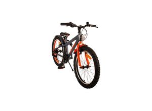 8715347920233 - Volare Rocky Kinderfahrrad - 20 Zoll - Grau Orange - 6 speed - Prime Collection