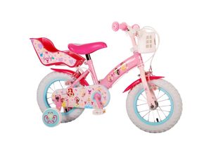 8715347982095 - Kinderfahrrad Disney Princess für Mädchen 12 Zoll Kinderrad in Rosa