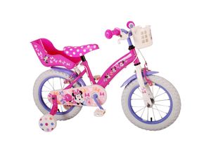 8715347985362 - Kinderfahrrad Disney Minnie Cutest Ever Mädchen 14 Zoll Kinderrad Rosa