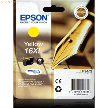 8715946518886 - greenline kompatibel zu  Epson C 13 T 16344010   16XL Tintenpatrone gelb