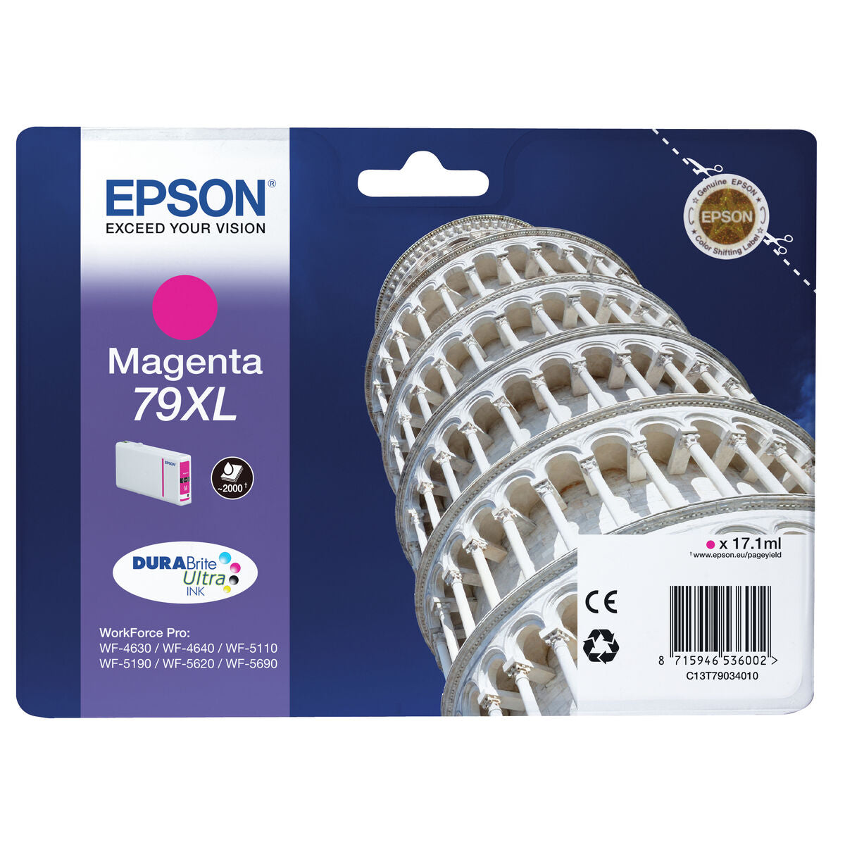 8715946536002 - C13T79034010 Druckerpatrone 79XL magenta mit hoher Kapazität (C13T79034010) - Epson