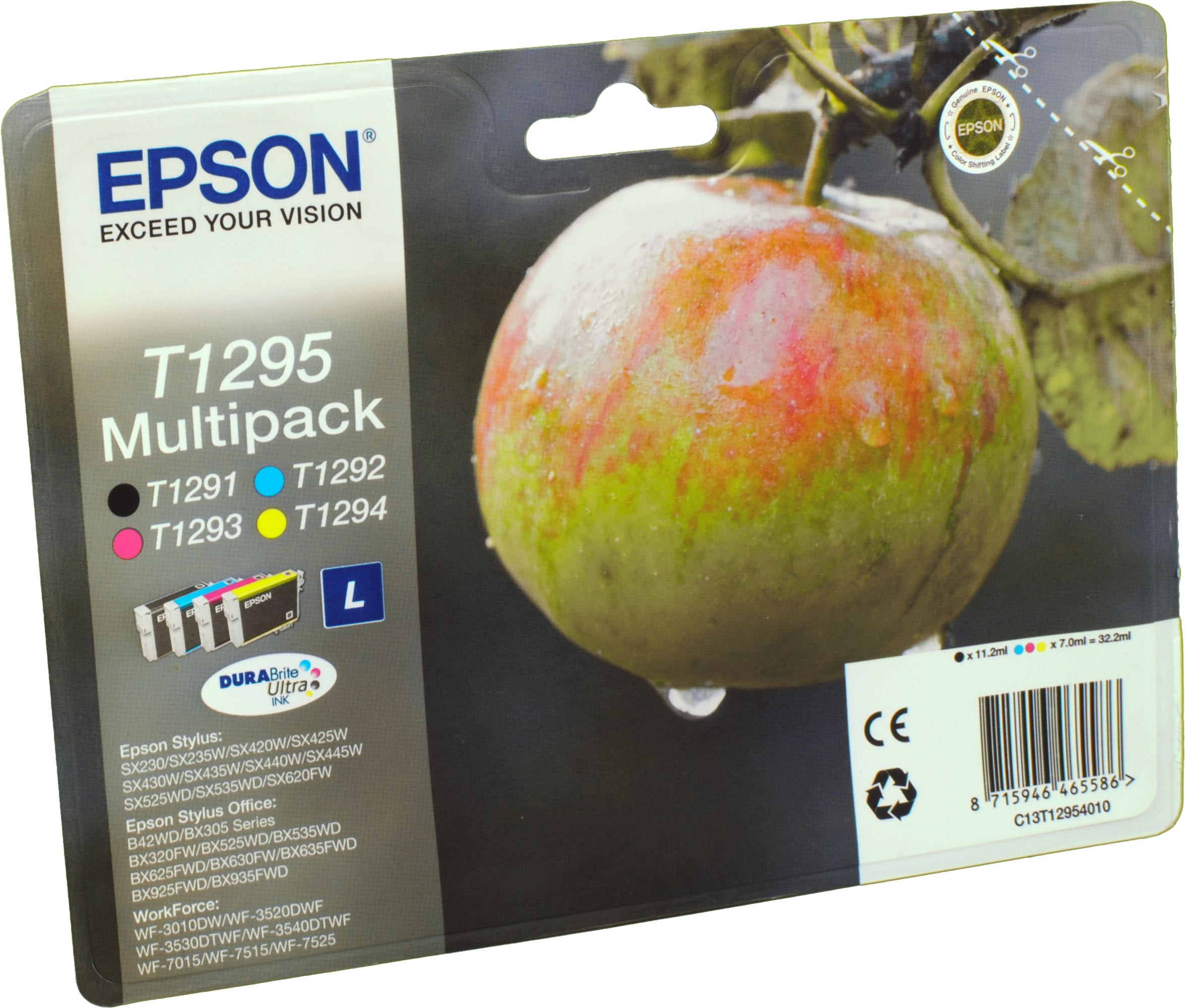 8715946624761 - AKTION EPSON T1295L  schwarz cyan magenta gelb Druckerpatronen 12er-Set  + GRATIS Aral Tankgutschein 10 €