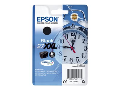 8715946625942 - 27XXL Original Druckerpatrone Schwarz mit sehr hoher Kapazität T2791 (C13T27914012) - Epson