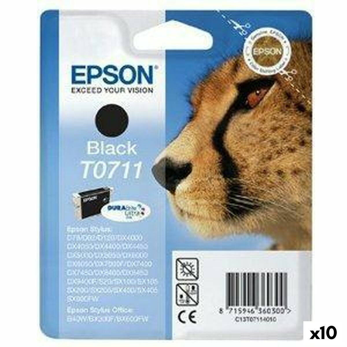 8715946626369 - Original Tintenpatrone STYLUS D-78 92 120 DX-4000 5000 6000 7000F Schwarz (10 Stück)