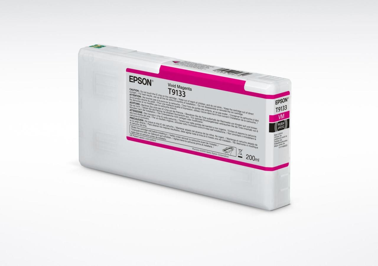 8715946629308 - * C13T913300 Druckerpatrone T9133 vivid magenta 200ml SC-P5000 (C13T913300) - Epson