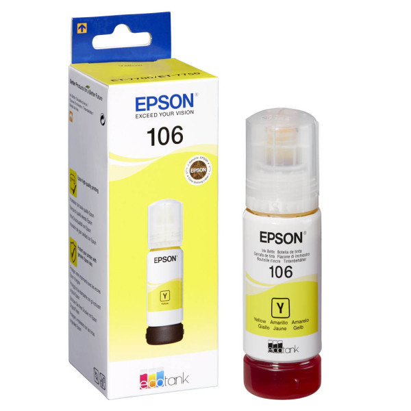 8715946643335 - C13T00R440 Original Tintenbehälter 106 Gelb EcoTank 70ml (C13T00R440) - Epson